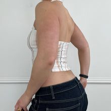 Load image into Gallery viewer, White striped halter
