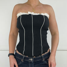 Load image into Gallery viewer, Black and white corset
