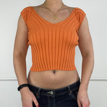 Load image into Gallery viewer, Orange cropped top
