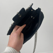 Load image into Gallery viewer, Black vintage 90s Guess monogram handbag
