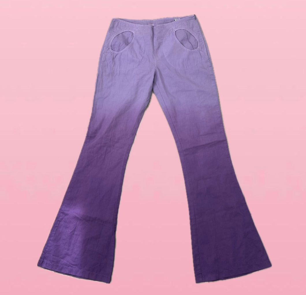 Purple Tie Die Trousers