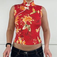 Load image into Gallery viewer, Red floral top
