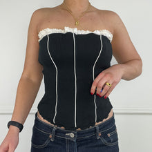 Load image into Gallery viewer, Black and white corset
