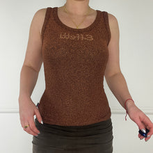 Load image into Gallery viewer, Brown glitter tank

