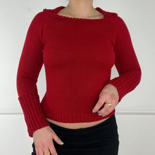 Load image into Gallery viewer, Red knitted jumper
