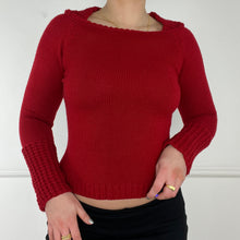 Load image into Gallery viewer, Red knitted jumper

