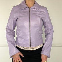 Load image into Gallery viewer, Lilac leather jacket
