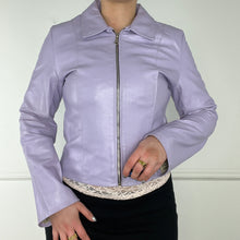 Load image into Gallery viewer, Lilac leather jacket
