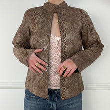 Load image into Gallery viewer, Brown animal print jacket
