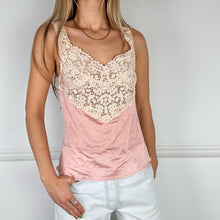 Load image into Gallery viewer, Pink silk floral cami

