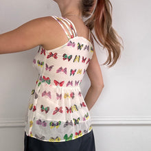Load image into Gallery viewer, Vintage butterfly print blouse
