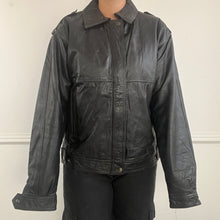 Load image into Gallery viewer, Black leather jacket
