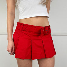 Load image into Gallery viewer, Miss Sixty Red Mini Skirt
