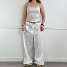 Load image into Gallery viewer, White parachute pants
