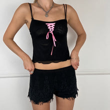 Load image into Gallery viewer, Black Crochet Shorts
