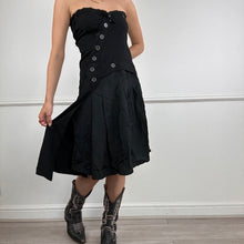Load image into Gallery viewer, Y2K Black Midi Dress
