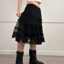 Load image into Gallery viewer, Black ONYX Midi Skirt
