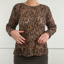 Load image into Gallery viewer, Leopard ruffle top

