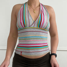 Load image into Gallery viewer, Miss Sixty Multi-coloured striped halter
