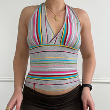 Load image into Gallery viewer, Miss Sixty Multi-coloured striped halter
