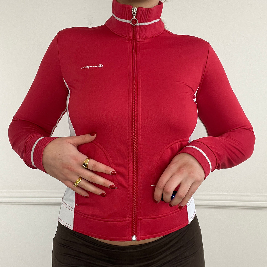 Red and white Champion jumper