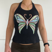 Load image into Gallery viewer, Black butterfly top
