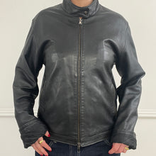 Load image into Gallery viewer, Black leather jacket
