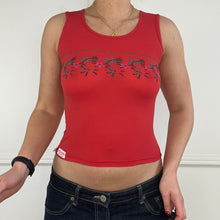 Load image into Gallery viewer, Red floral tank

