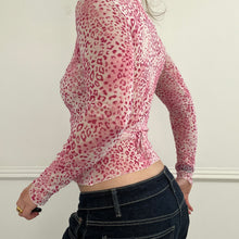 Load image into Gallery viewer, Pink leopard top
