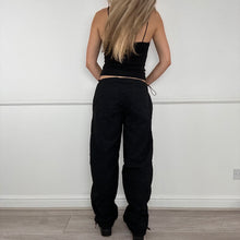 Load image into Gallery viewer, Black Cargo trousers
