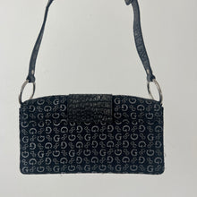 Load image into Gallery viewer, Vintage 00s blue monogram Guess handbag
