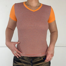 Load image into Gallery viewer, Multi-coloured striped tee
