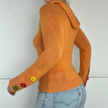 Load image into Gallery viewer, Orange knitted cardigan
