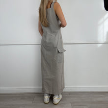 Load image into Gallery viewer, Grey Cargo Maxi Dress
