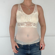 Load image into Gallery viewer, Ivory striped floral cami
