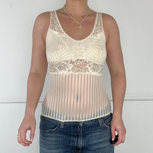 Load image into Gallery viewer, Ivory striped floral cami
