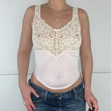 Load image into Gallery viewer, Pale pink silk floral cami
