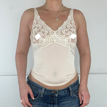 Load image into Gallery viewer, Ivory silk floral cami

