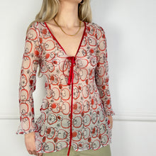 Load image into Gallery viewer, Red Floral Blouse
