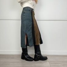 Load image into Gallery viewer, Cord &amp; Denim Madi Skirt
