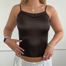Load image into Gallery viewer, Brown silk cami
