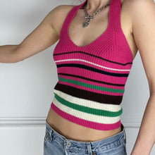 Load image into Gallery viewer, Striped halter top
