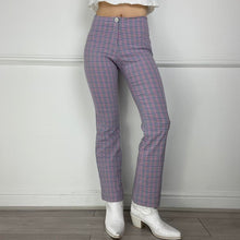Load image into Gallery viewer, Purple gingham trousers
