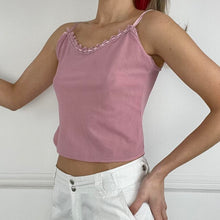 Load image into Gallery viewer, Pink ribbon vest top
