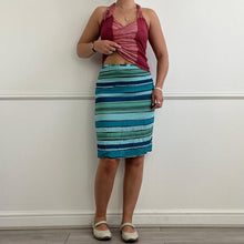Load image into Gallery viewer, Blue striped skirt
