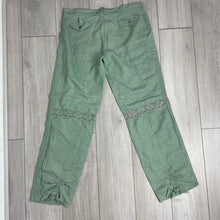 Load image into Gallery viewer, Green cargo trousers

