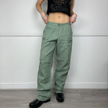 Load image into Gallery viewer, Green cargo trousers
