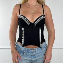 Load image into Gallery viewer, Black corset top
